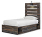 Drystan Full Panel Bed with 4 Storage Drawers, Dresser, Mirror, Chest and Nightstand