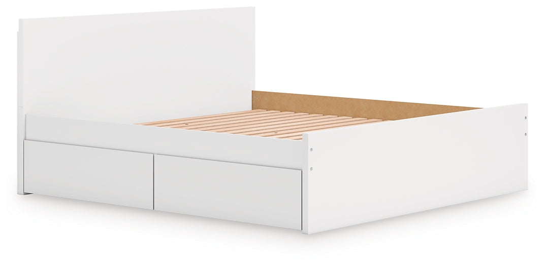 Ashley Express - Onita King Panel Platform Bed with 2 Side Storage