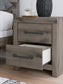 Graystorm Twin Panel Bed with Storage with Mirrored Dresser, Chest and Nightstand
