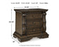Maylee King Canopy Bed, Dresser, Mirror, Chest and Nightstand