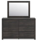 Hollivern Twin Panel Storage Bed, Dresser, Mirror, Chest and Nightstand