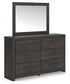 Hollivern Twin Panel Storage Bed, Dresser, Mirror, Chest and Nightstand