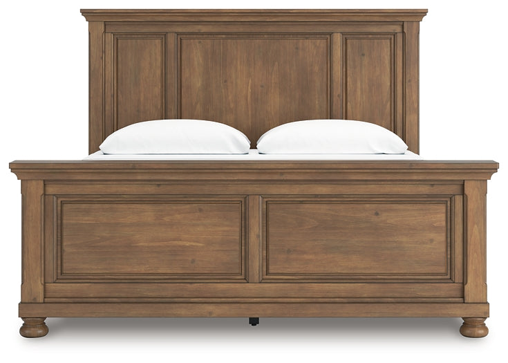 Feddinger King Panel Bed with Mirrored Dresser