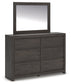 Fraluna King Panel Storage Bed, Dresser and Mirror