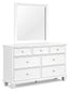 Fortman Twin Panel Storage Bed, Dresser, Mirror and Nightstand
