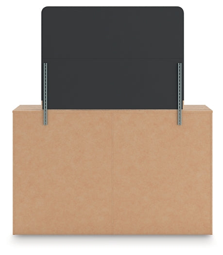 Kinlanni King Upholstered Panel Bed, Dresser and Mirror