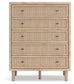 Cielden King Upholstered Bed with Roll Slats, Dresser, Mirror, Chest and Nightstand