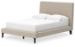Cielden Full Upholstered Bed with Roll Slats, Dresser, Mirror and Nightstand