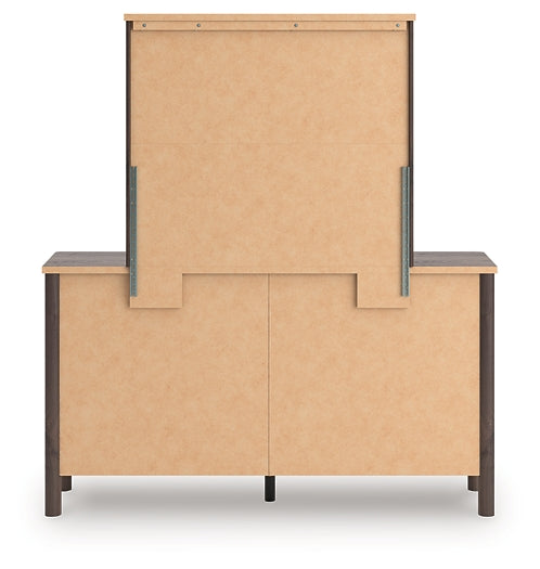 Pamytta Full Panel Platform Bed, Dresser, Mirror and Nightstand