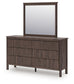 Pamytta Twin Panel Bed, Dresser and Mirror