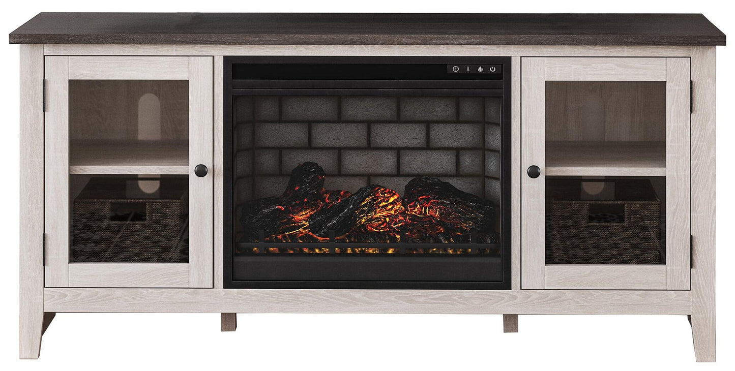 Ashley Express - Dorrinson 60" TV Stand with Electric Fireplace
