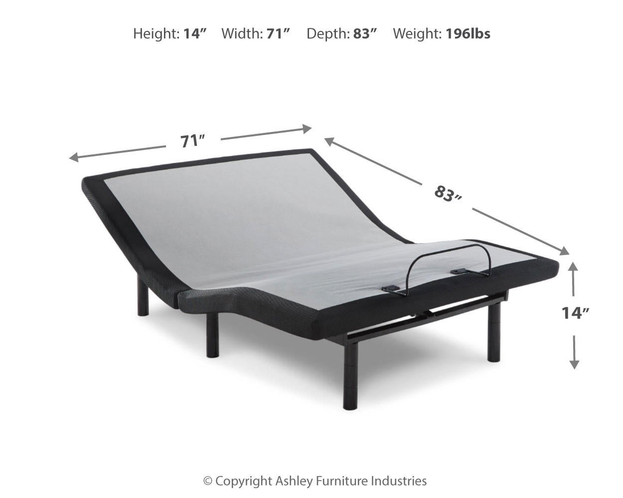 Head-Foot Model Best Cal King Adjustable Base