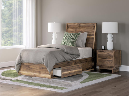 Ashley Express - Chirason Twin Panel Bed with Storage