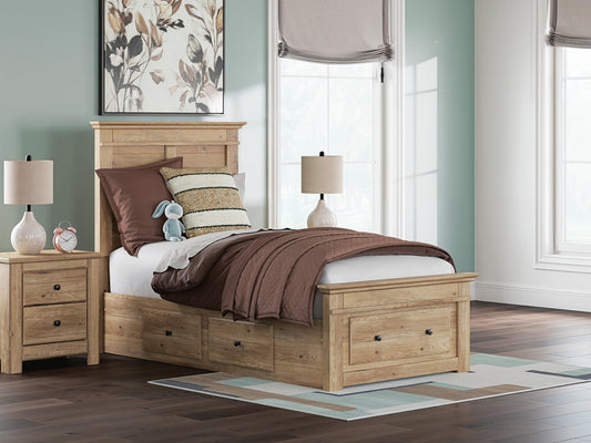 Makidern Twin Panel Storage Bed