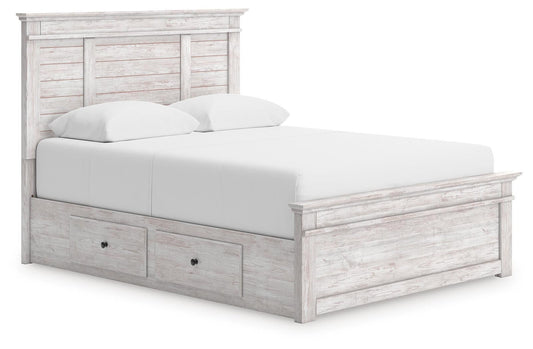 Makidern Queen Panel Storage Bed