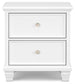 Fortman King Panel Bed with Mirrored Dresser, Chest and Nightstand