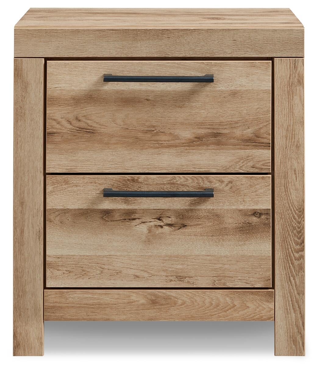 Hyanna Full Panel Bed with 1 Side Storage, Dresser, Mirror, Chest and Nightstand