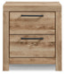 Hyanna Full Panel Bed with 1 Side Storage, Dresser, Mirror, Chest and Nightstand