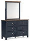 Landocken Full Panel Bed, Dresser and Mirror