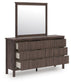 Cadmori Full Panel Bed, Dresser and Mirror