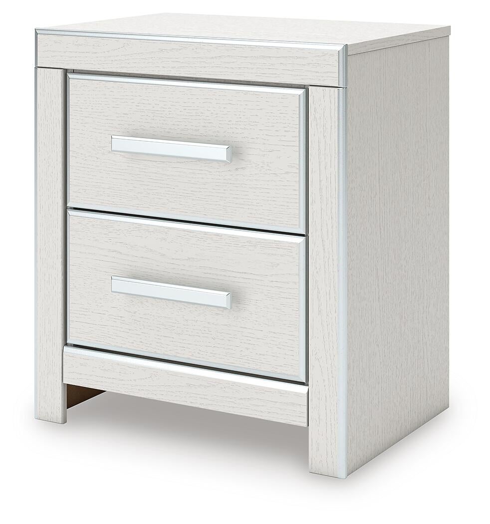 Birmonton King Upholstered Panel Platform Bed, Dresser, Mirror, Chest and Nightstand