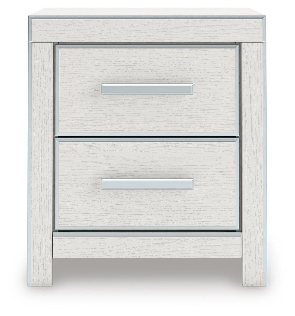 Birmonton Queen Upholstered Panel Bed, Dresser, Mirror, Chest and Nightstand