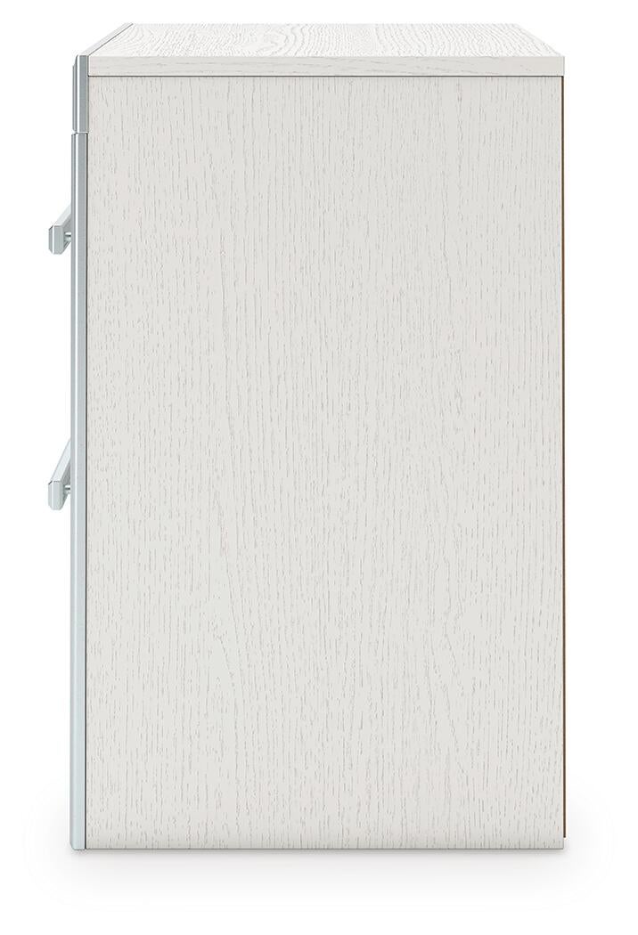Birmonton Queen Upholstered Panel Bed, Dresser, Mirror and Nightstand