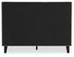 Cielden Full Upholstered Bed with Roll Slats, Dresser, Mirror and Nightstand