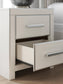 Birmonton California King Upholstered Bed, Dresser, Mirror and Nightstand