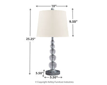 Load image into Gallery viewer, Ashley Express - Joaquin Crystal Table Lamp (2/CN)
