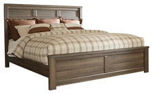 Load image into Gallery viewer, Juararo California King Panel Bed with Mirrored Dresser and 2 Nightstands
