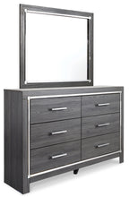 Load image into Gallery viewer, Lodanna King Panel Bed with Mirrored Dresser and 2 Nightstands
