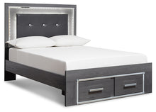 Load image into Gallery viewer, Lodanna Full Panel Bed with 2 Storage Drawers with Dresser

