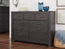 Load image into Gallery viewer, Brinxton Queen/Full Panel Headboard with Mirrored Dresser, Chest and 2 Nightstands
