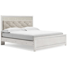 Load image into Gallery viewer, Altyra King Panel Bed with Mirrored Dresser and 2 Nightstands
