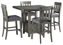 Load image into Gallery viewer, Ashley Express - Hallanden Counter Height Dining Table and 4 Barstools
