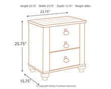 Load image into Gallery viewer, Ashley Express - Willowton Two Drawer Night Stand
