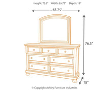 Load image into Gallery viewer, Porter  Sleigh Bed With Mirrored Dresser
