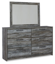 Load image into Gallery viewer, Baystorm King Panel Bed with Mirrored Dresser and 2 Nightstands
